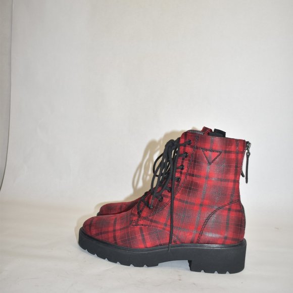Paul Green Bronx Lace-Up Platform Boot PLATFORM CHUNKY RED 10 (D16) - Picture 5 of 7